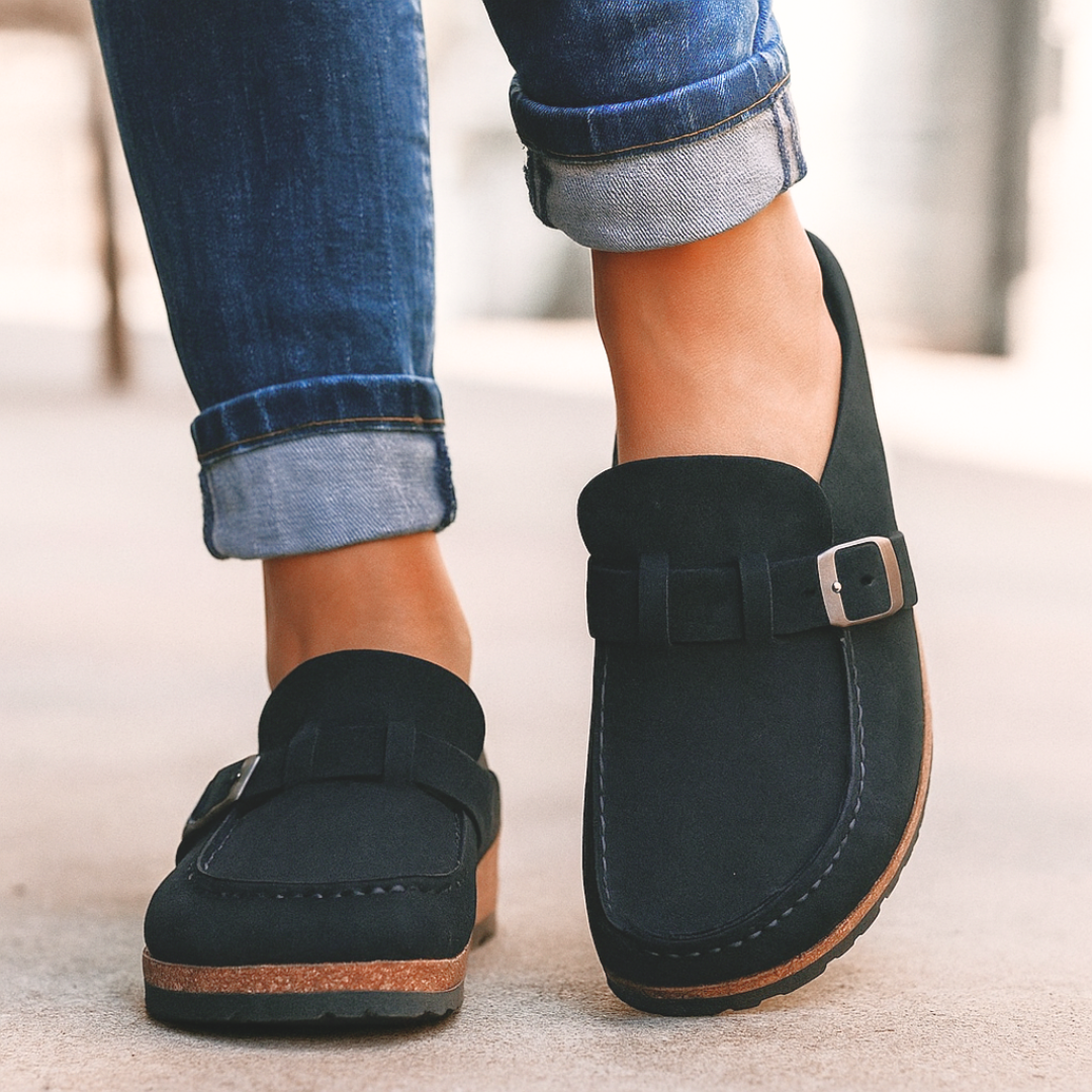 Supportive slip-on shoes with classic silhouette for women | Brisa