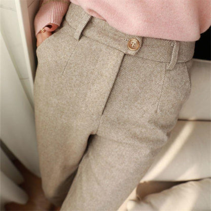 Heritage herringbone tailored trousers for men | Alden