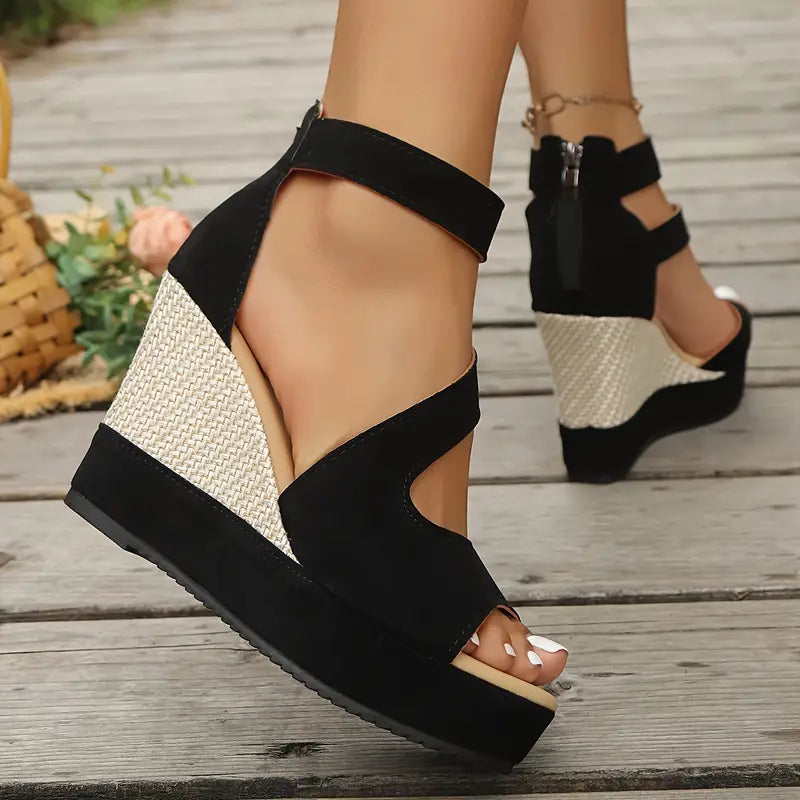 Elegant orthopedic wedge sandals for women | Rosalie -4
