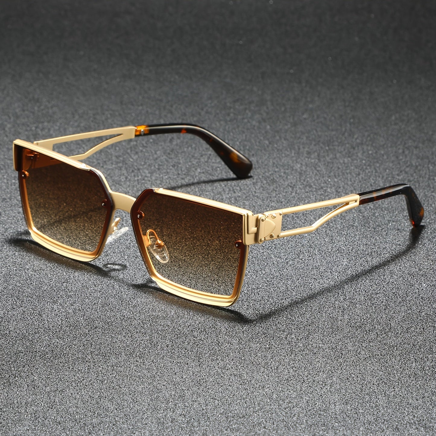 Classic retro half-frame everyday shades for men | Viridian -2