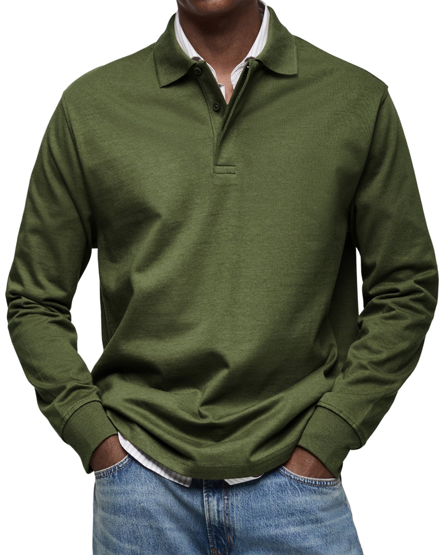 Vintage long-sleeve everyday casual shirt for men | Oscar -9