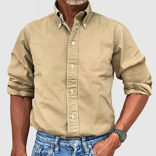 Classic long-sleeve everyday essential shirt for men | Nolan -1
