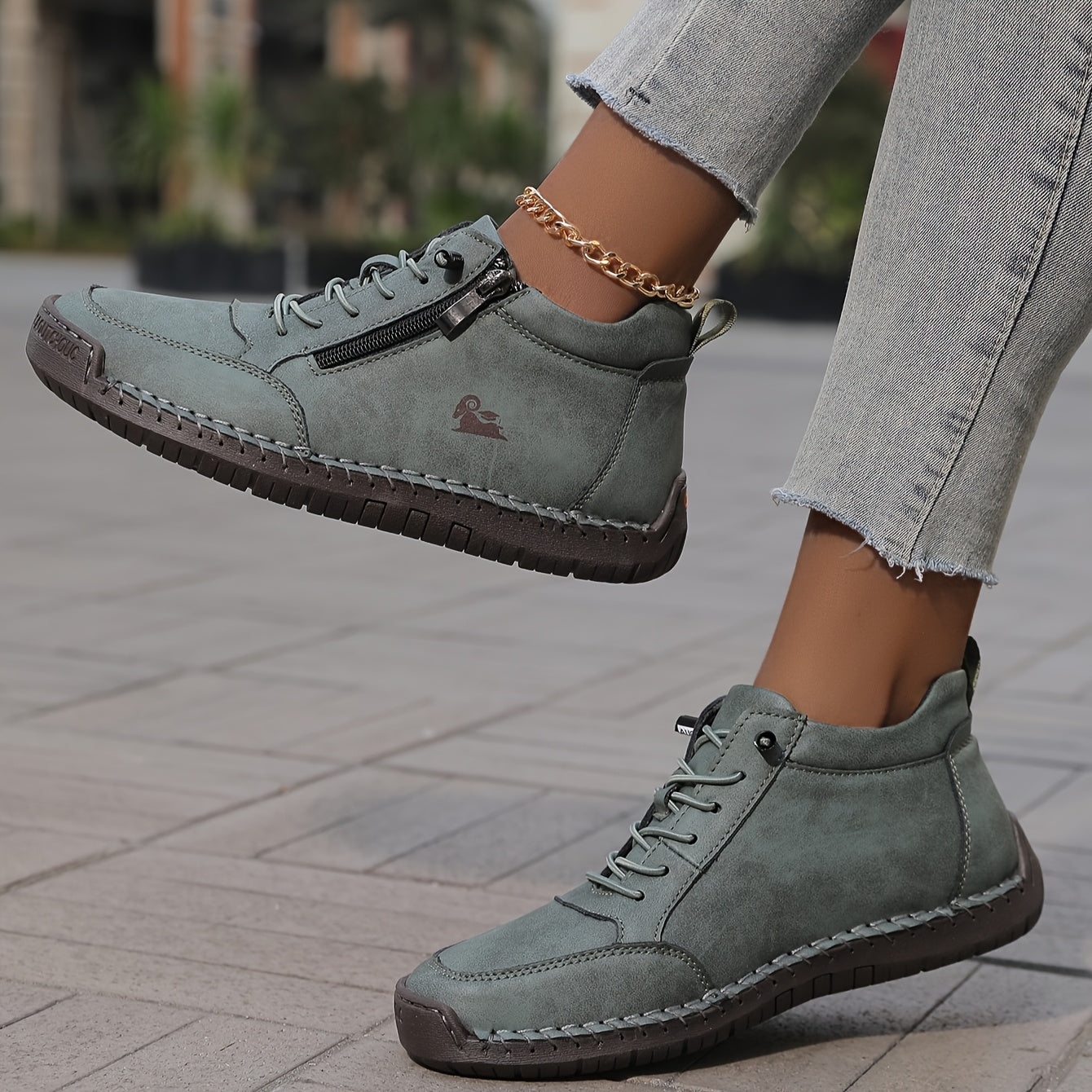Zip-up orthopaedic everyday shoes for women | Helena -3