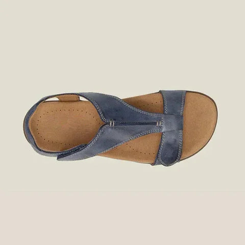 Orthopedic leather comfort sandals for women | Rinah -7