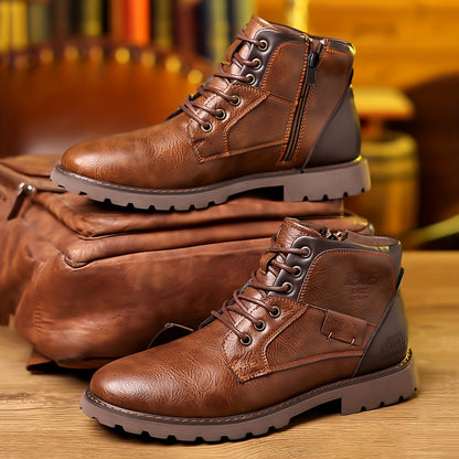 Vintage lace-up boots with timeless silhouette for men | Daniel