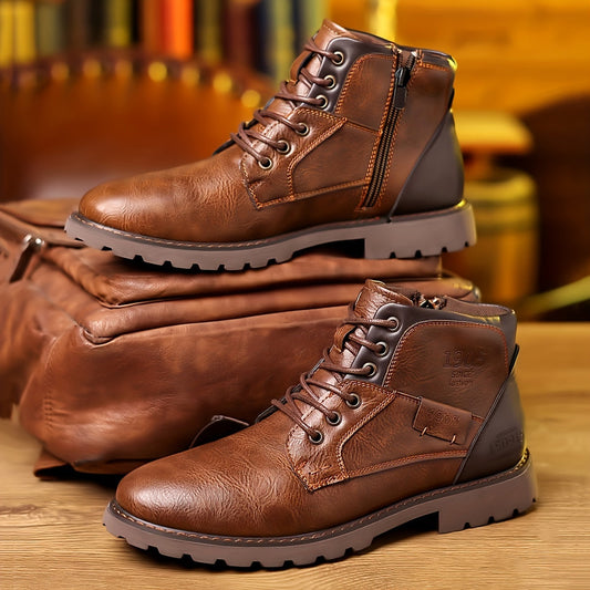 Vintage lace-up boots with timeless silhouette for men | Daniel