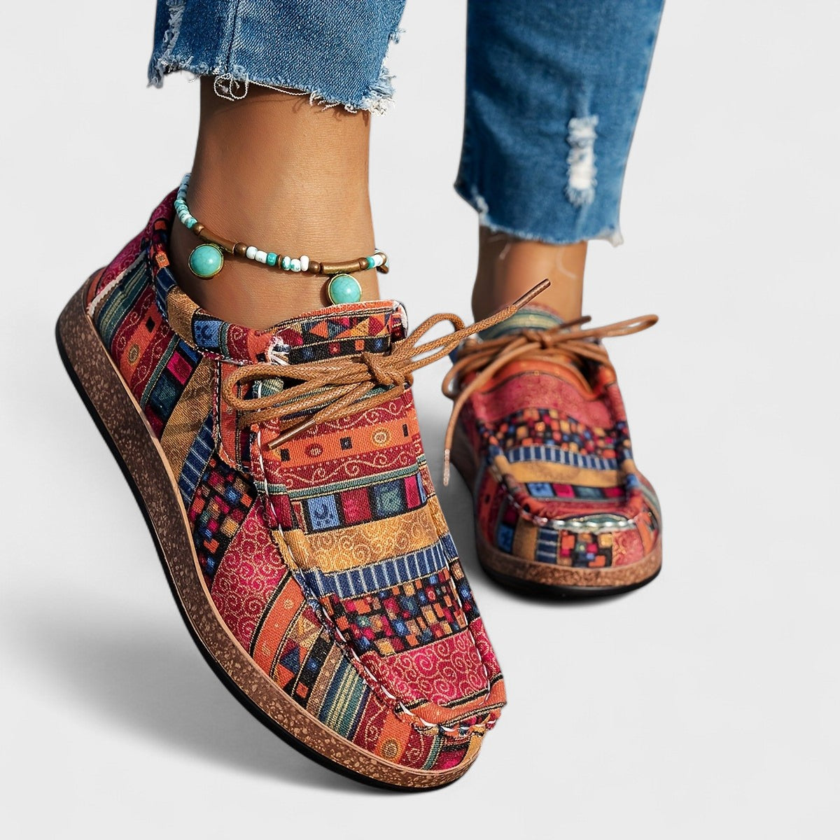 Bohemian comfort walking shoes for women | Leona -1