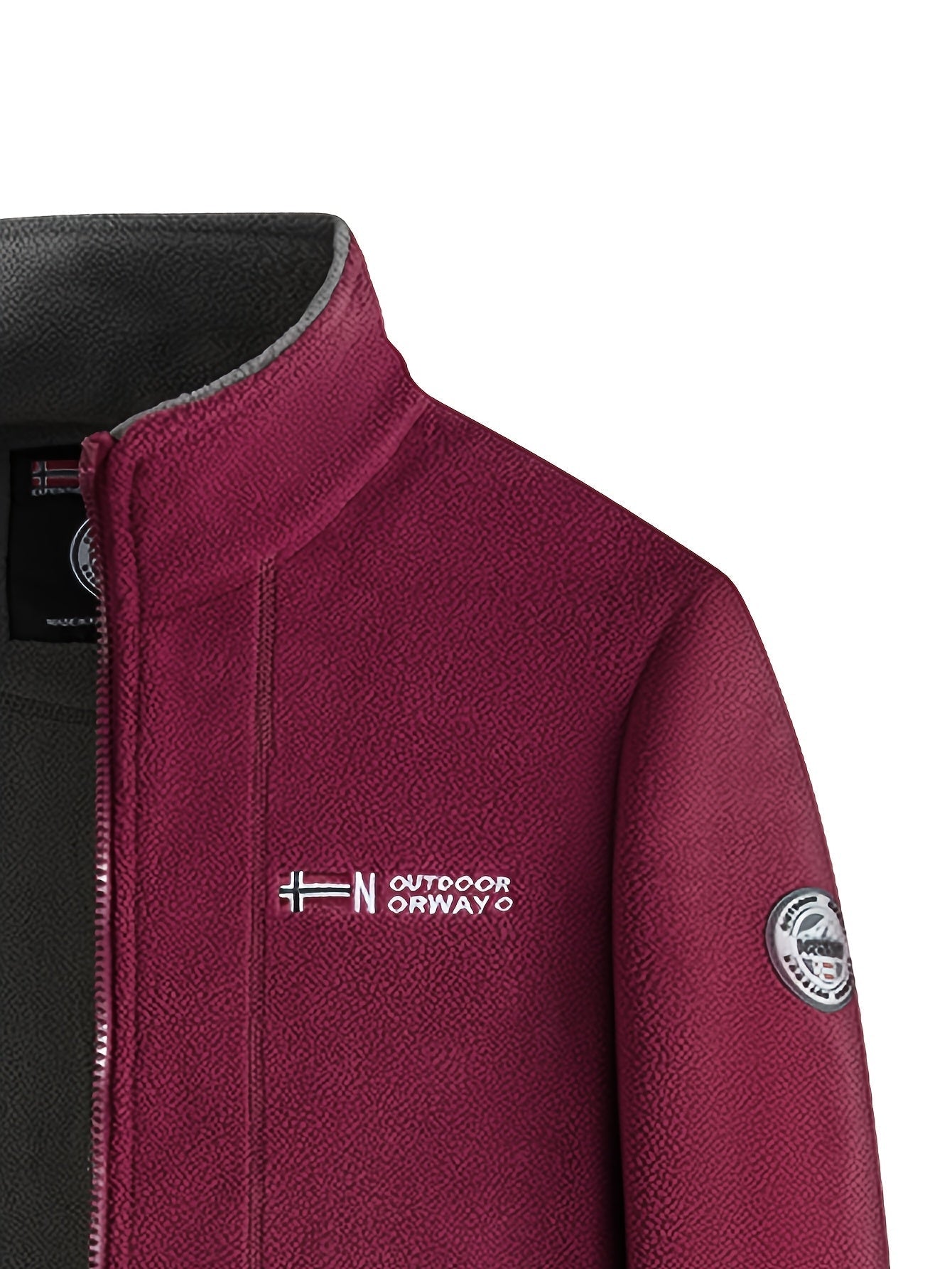 Outdoor performance fleece jacket high coat for men | Rowan -12