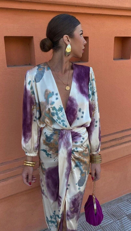 Elegant silk dress for women | Alessia -1