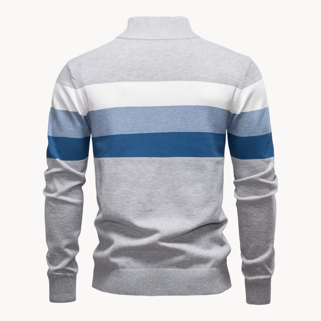 Classic quarter-zip everyday jumper for men | Burk -21