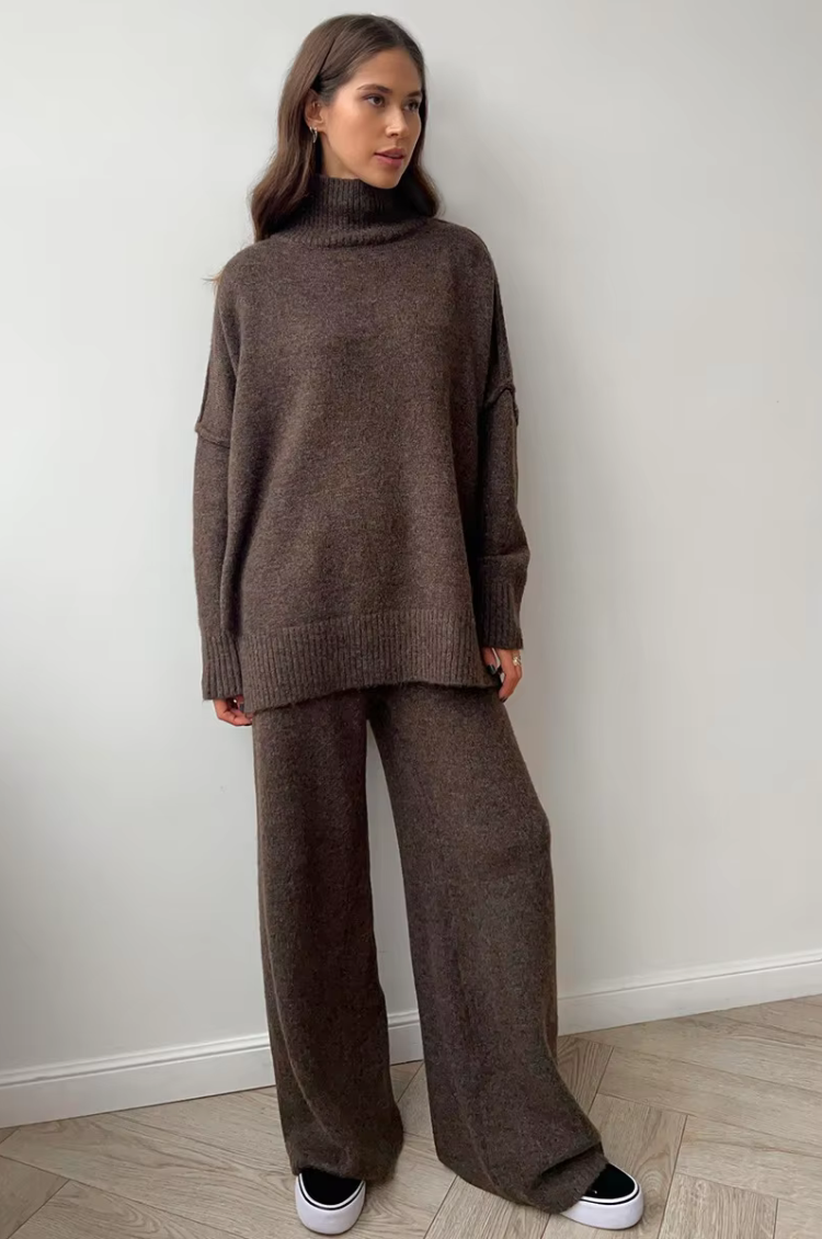Ensemble luxe assorti winter co-ord set for women | Yelena -2