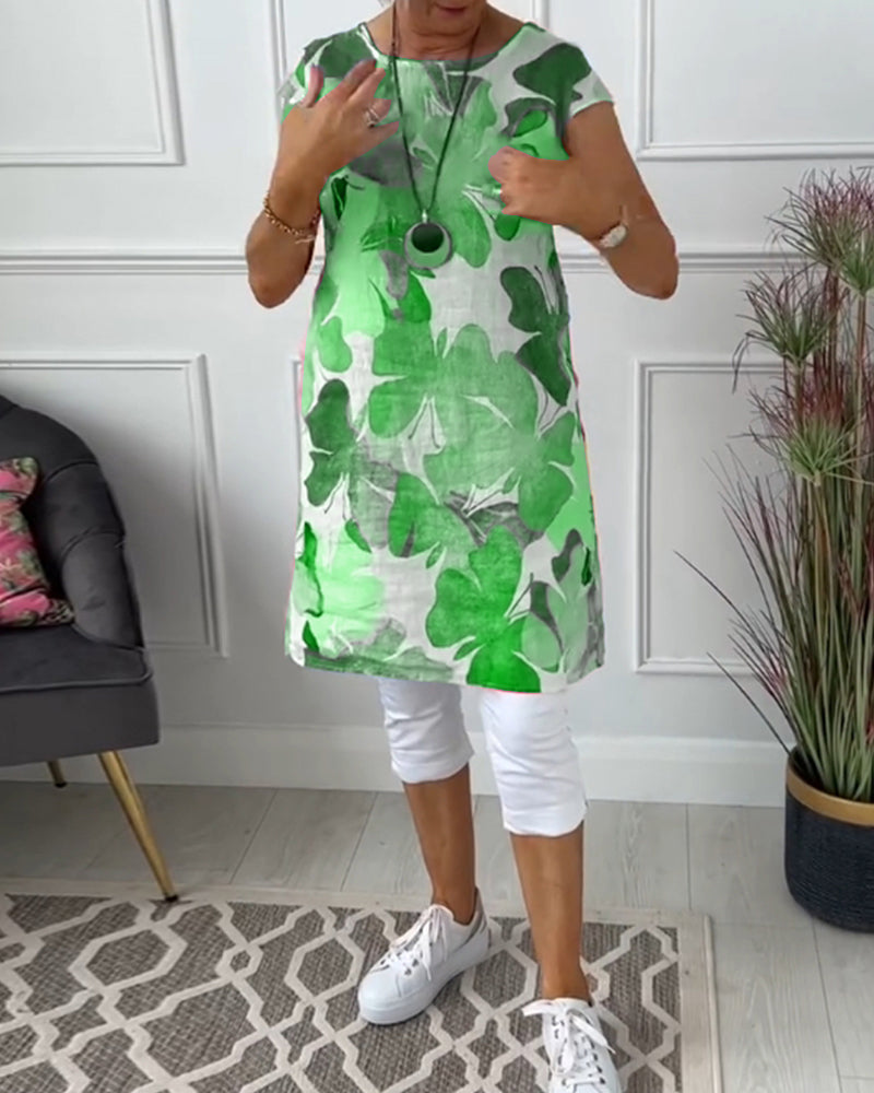 Casual relaxed floral everyday dress for women | Ingrid -12