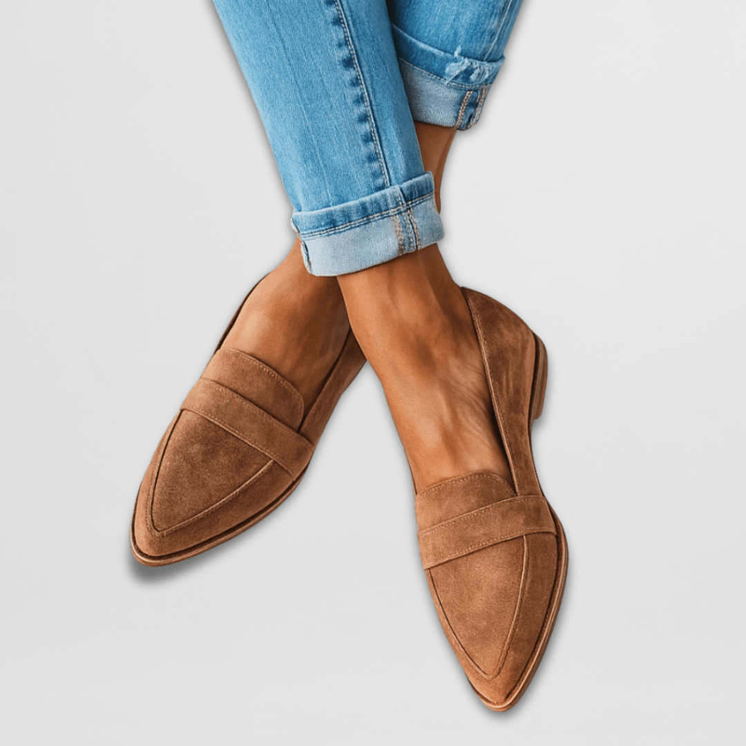 Orthopedic soft suede loafers for women | Helena -1