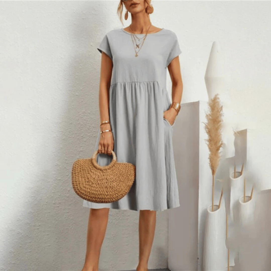 Savana elegant shape tummy-covering dress for women -11