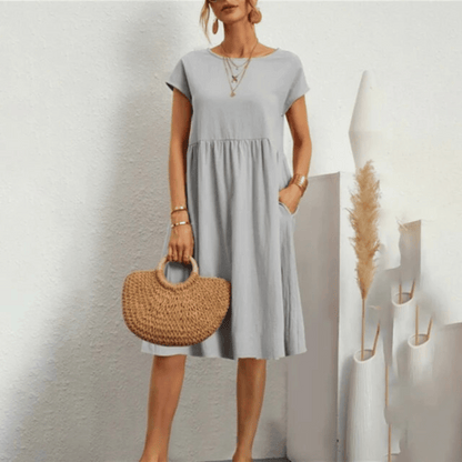Savana elegant shape tummy-covering dress for women -11