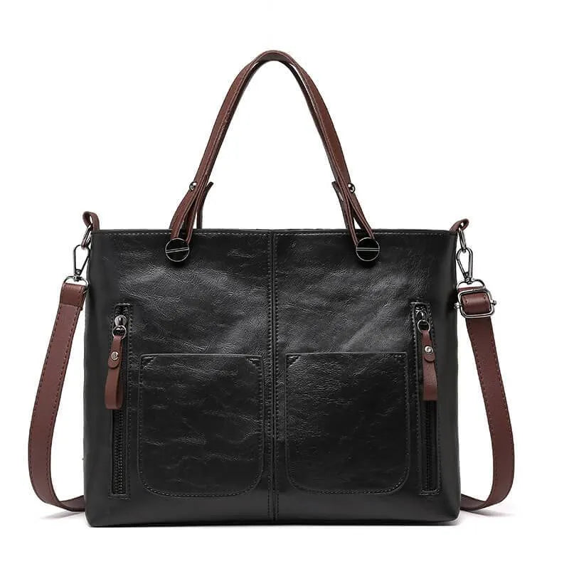 Leather shoulder bag for women | Ilse -2