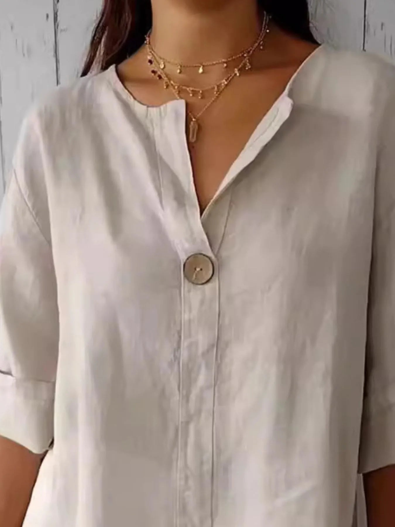 Chemisier casual grande taille blouse for women -2