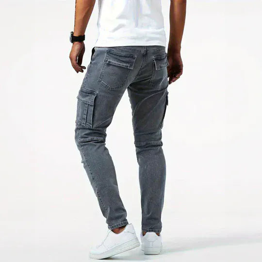 Classic cargo denim everyday jeans for men | Ferran -5