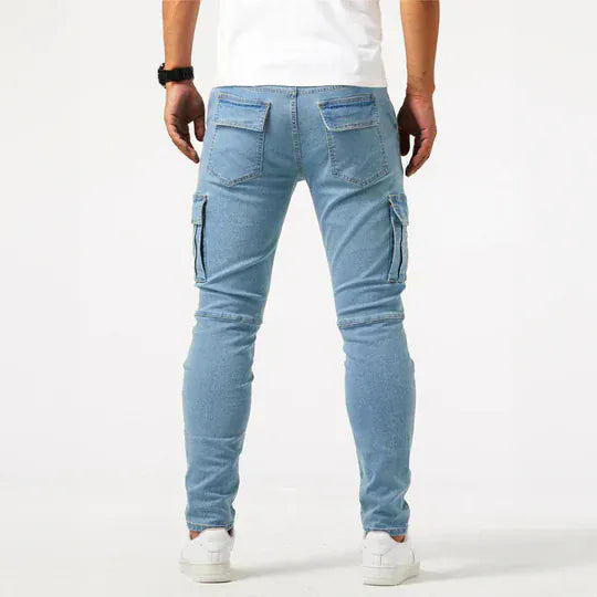 Classic cargo denim everyday jeans for men | Ferran -8
