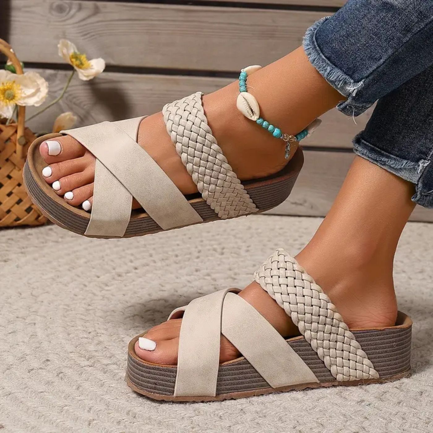 Comfort strap sandals for women | Alina -4