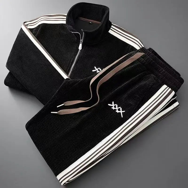 Corduroy sport tracksuit for men | Lucian -2