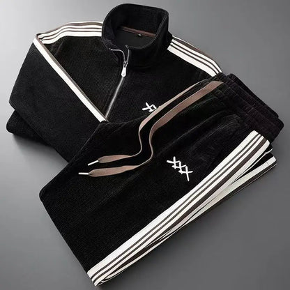 Corduroy sport tracksuit for men | Lucian -2
