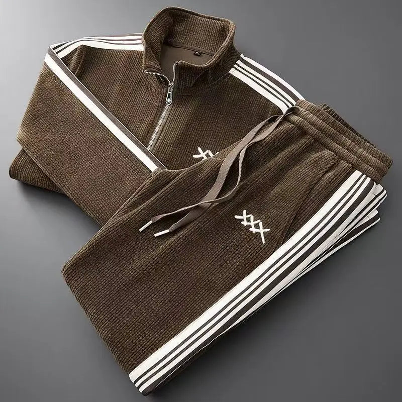 Corduroy sport tracksuit for men | Lucian -3