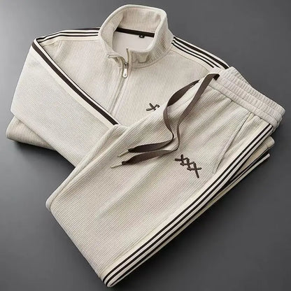 Corduroy sport tracksuit for men | Lucian -1