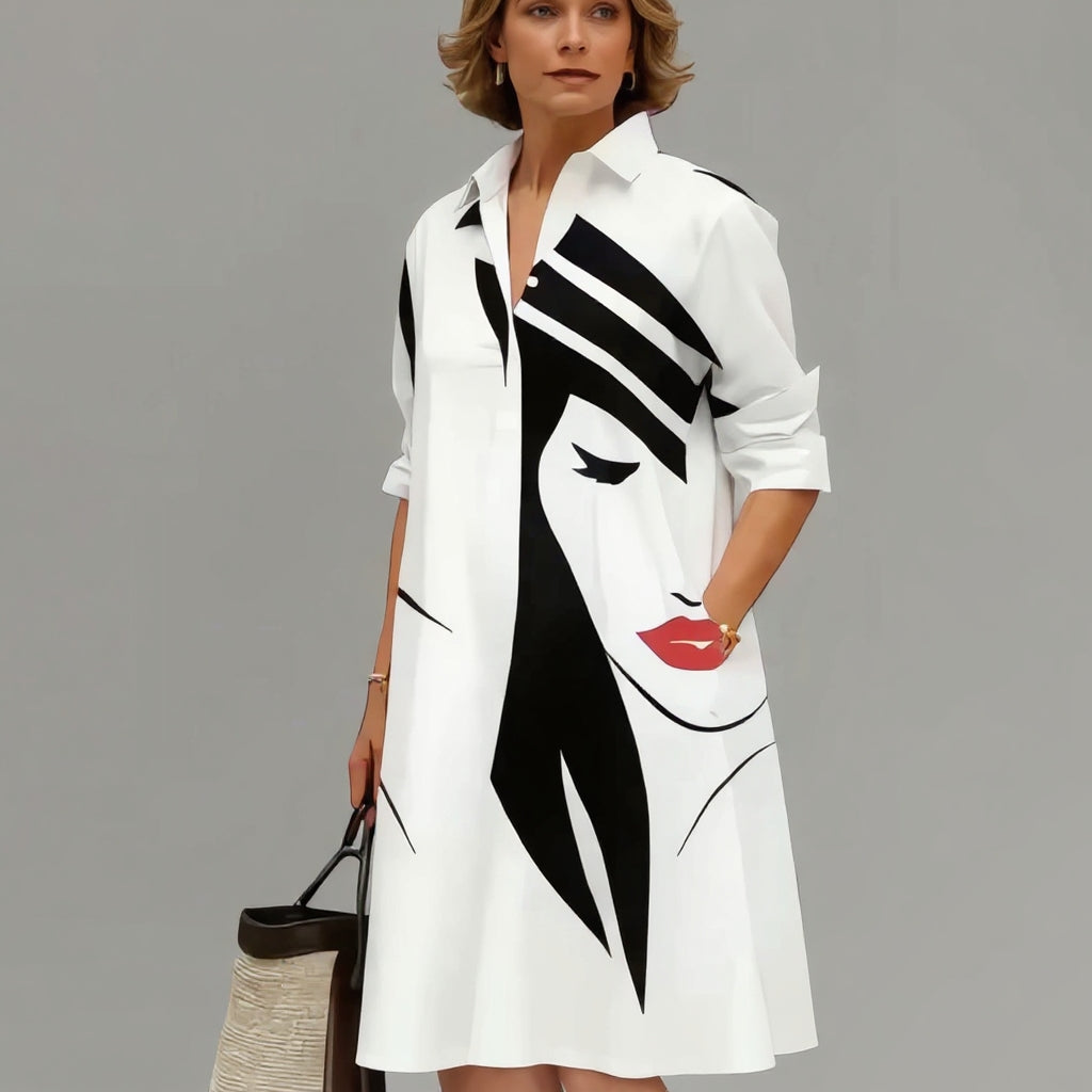 Elegant timeless midi dress for women | Clara -4