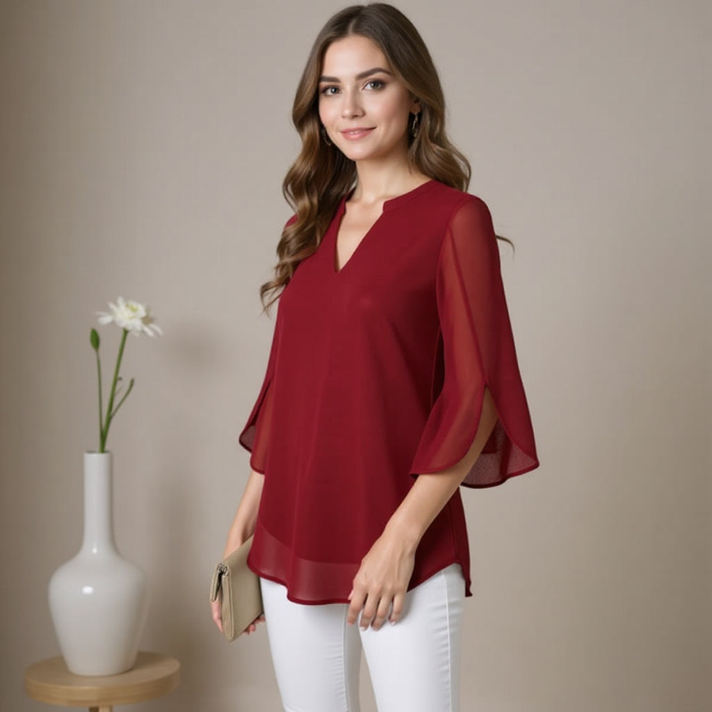Elegant versatile top for women | Nerina -1