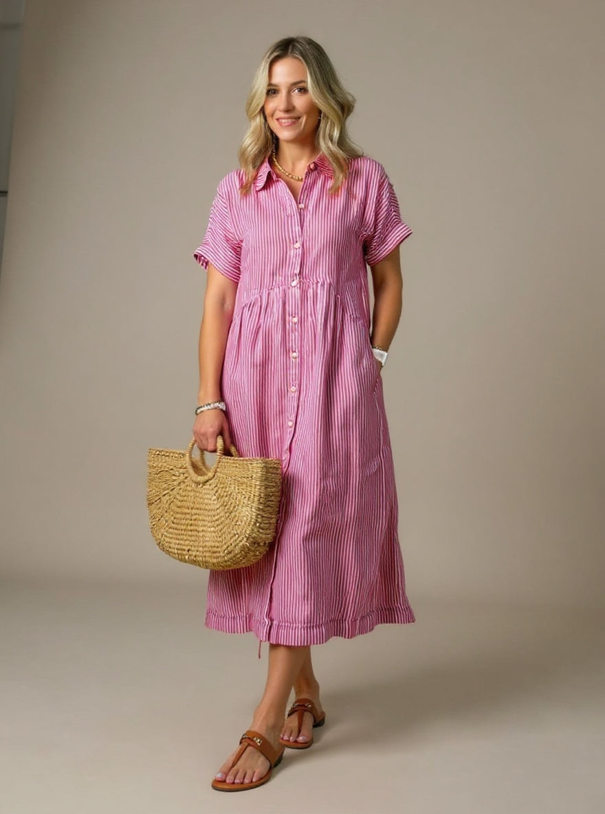 Fashionable striped shirt for women -7