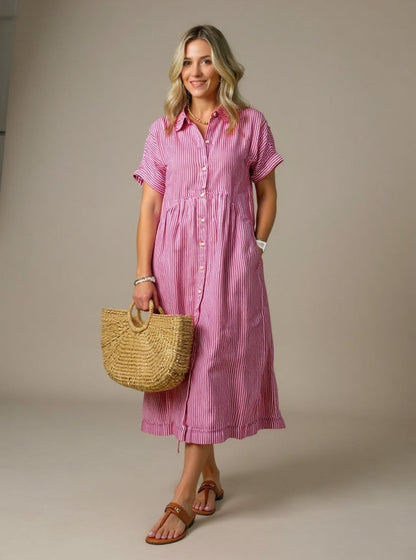 Fashionable striped shirt for women -7