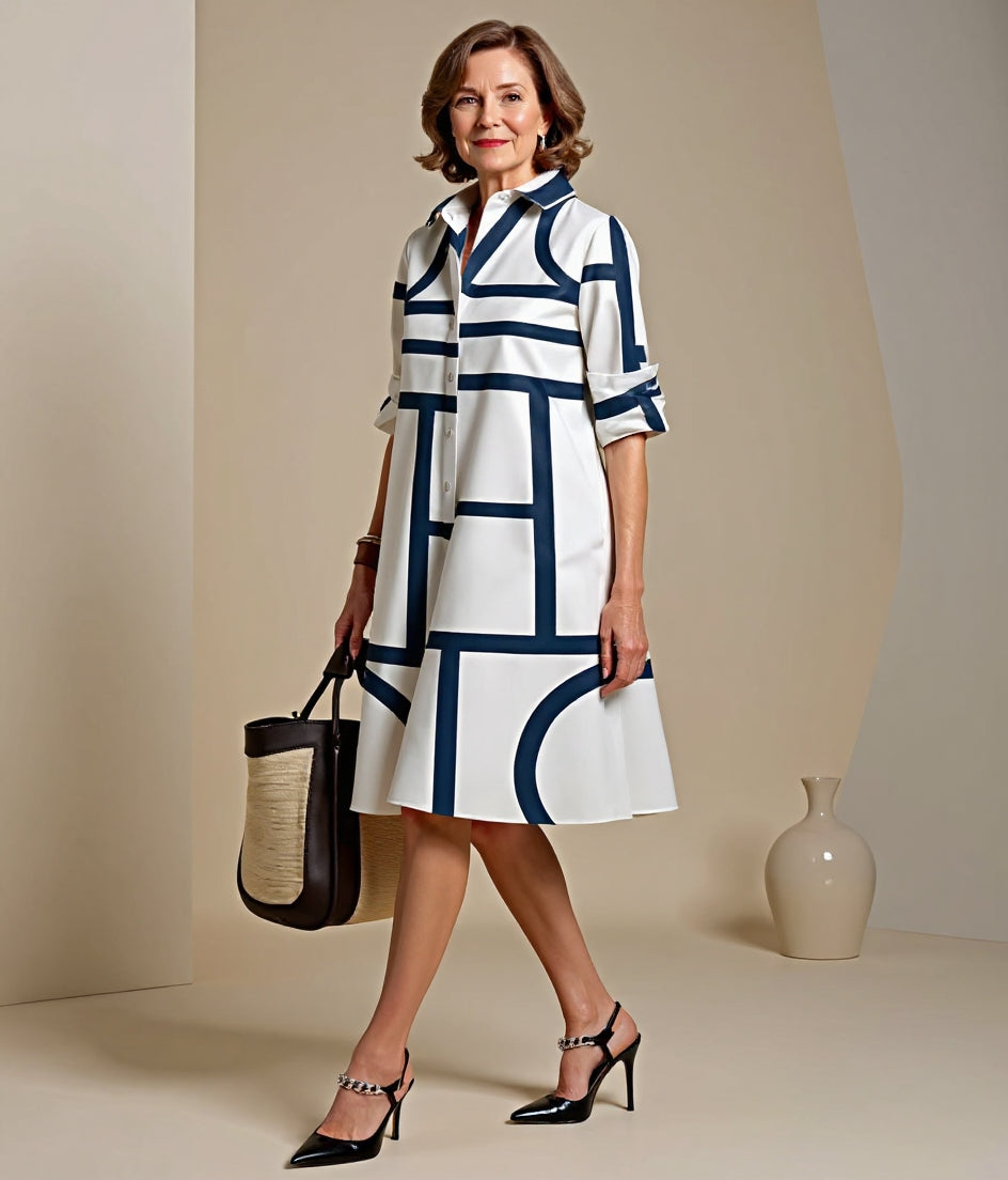 Clara elegant versatile midi dress for women | Timeless -4