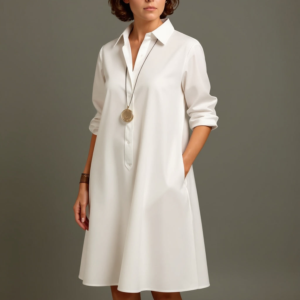 Elegant timeless midi dress for women | Clara -8