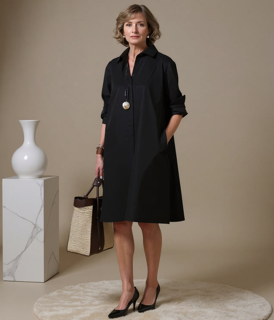 Clara elegant versatile midi dress for women | Timeless -8