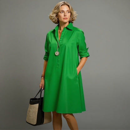 Elegant timeless midi dress for women | Clara -5