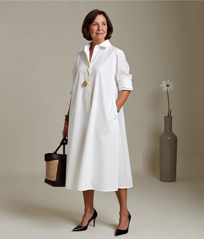 Clara elegant versatile midi dress for women | Timeless -7