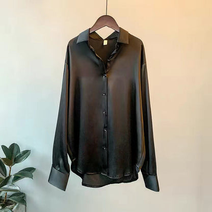 Elegant classic blouse with refined silhouette for women | Andrea