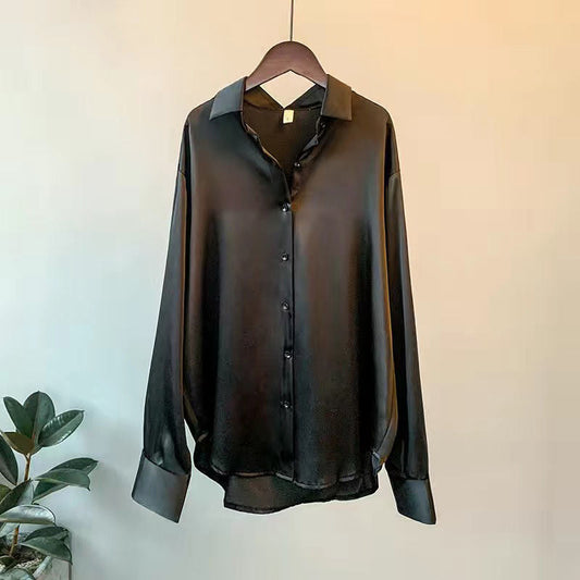 Elegant classic blouse with refined silhouette for women | Andrea