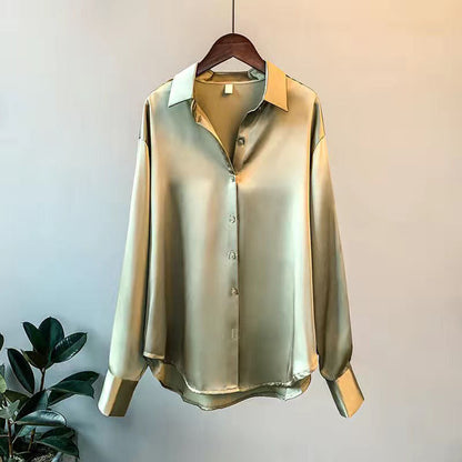 Elegant classic blouse with refined silhouette for women | Andrea