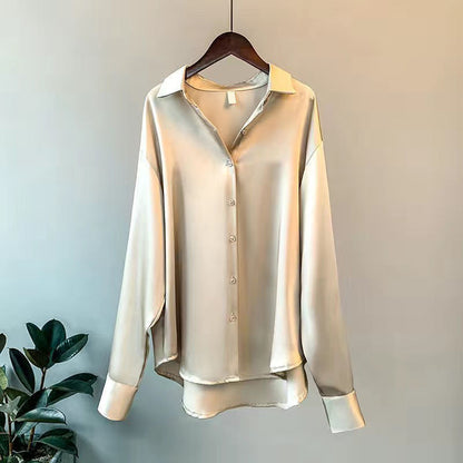 Elegant classic blouse with refined silhouette for women | Andrea