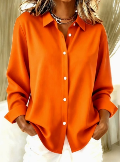 Elegant button everyday blouse for women | Aurelie -4