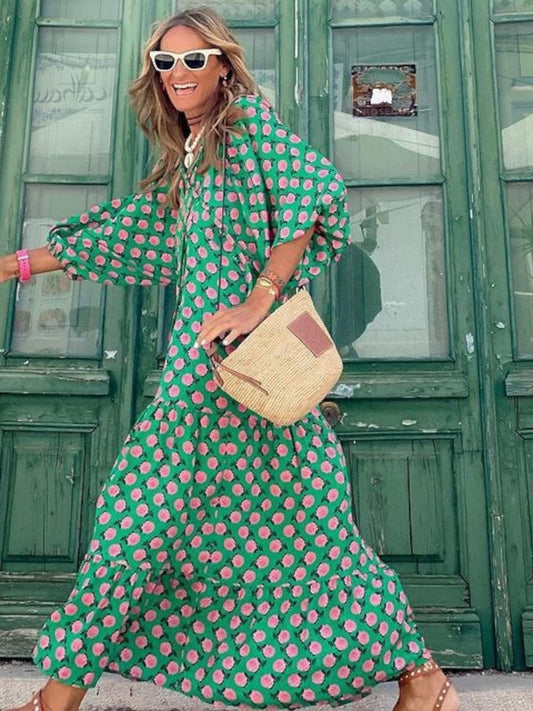 Bohemian style maxi dress for women | Luna