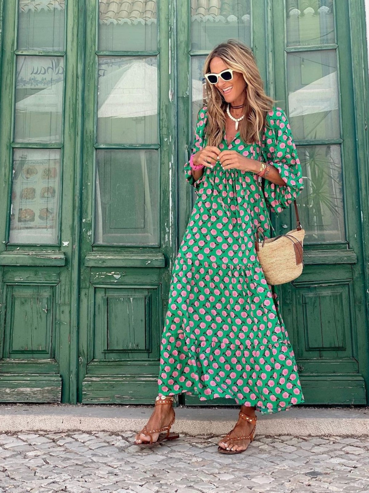 Bohemian style maxi dress for women | Luna