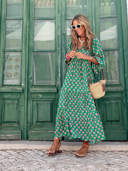 Bohemian style maxi dress for women | Luna