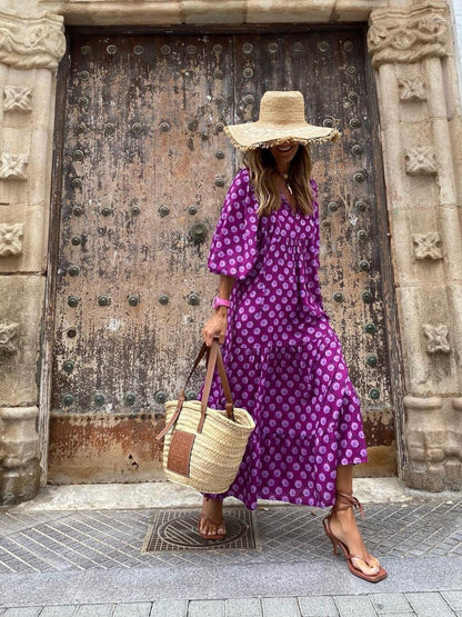 Bohemian style maxi dress for women | Luna