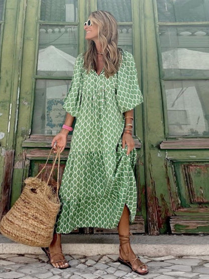Bohemian style maxi dress for women | Luna