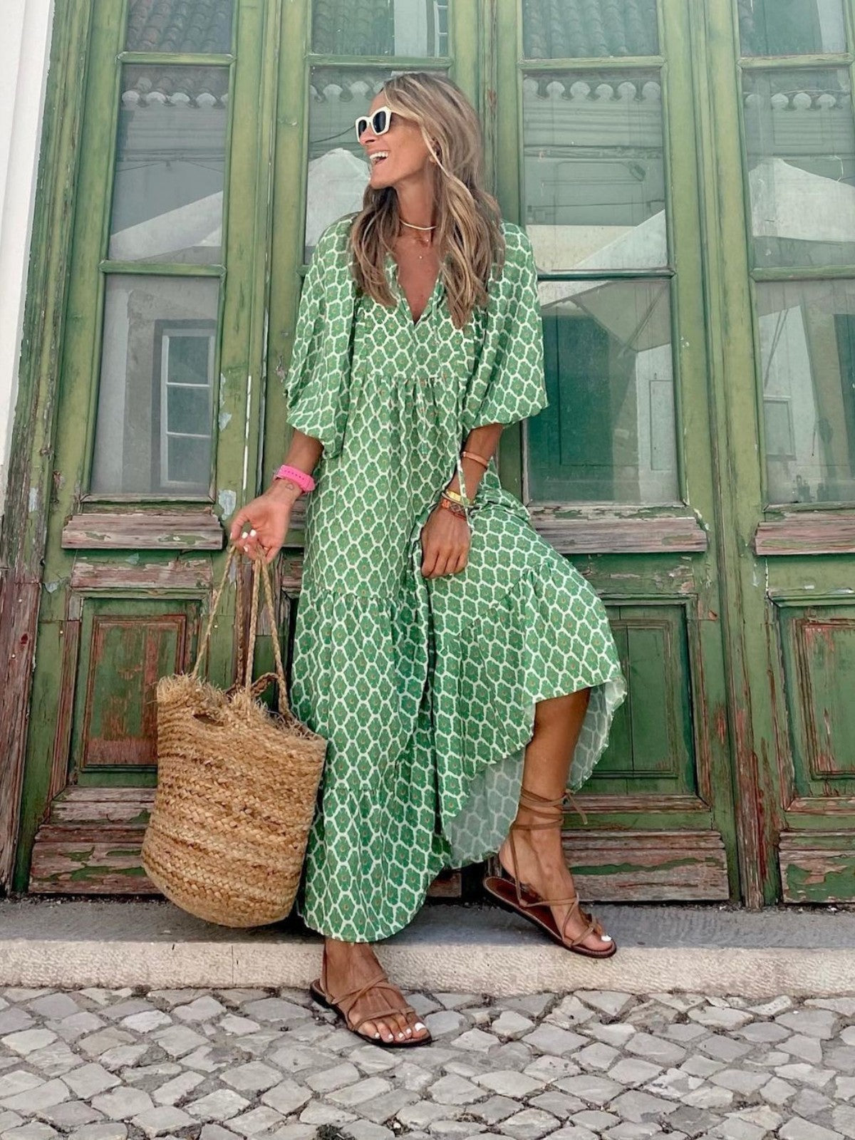 Bohemian style maxi dress for women | Luna