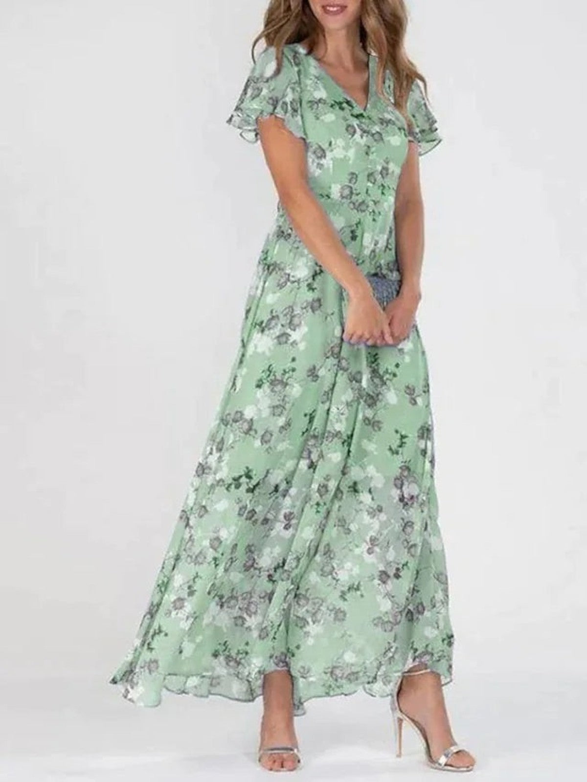 Glamorous tummy covering dress for women | Aurelia