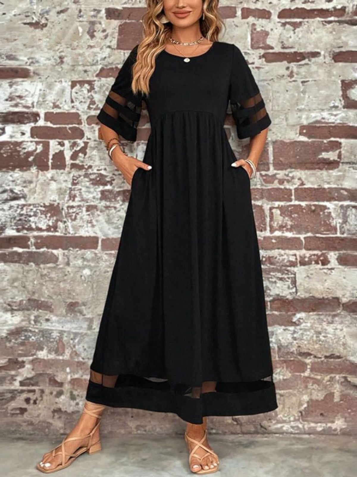 Chic tummy flattering coverage dress for women | Esme